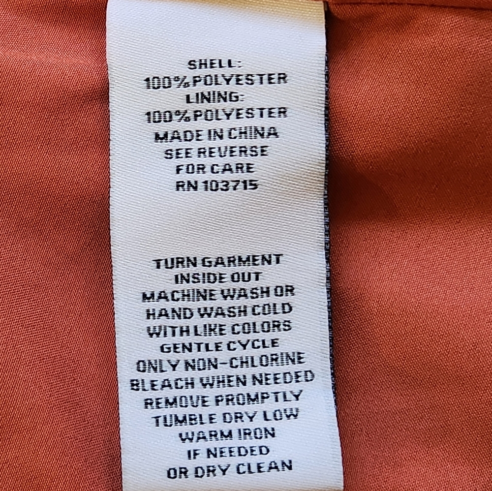 NANETTE LEPORE Dusky Orange Paisley Print Shift Dress - Size 10 - Picture 15 of 16